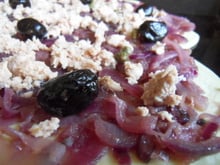 Pissaladière aux oignons rouges
