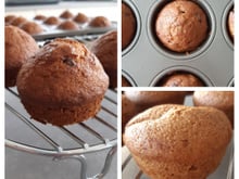 Muffins banane (chocolat)