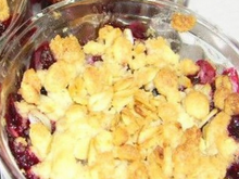 Crumble fruits rouges