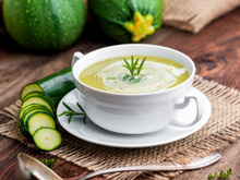 Soupe de courgettes à la Vache qui rit