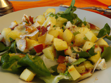 Salade à la fourme d'Ambert rapide