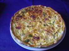 Quiche poivrons/chorizo/parmesan