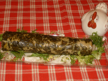 Roulé aux blettes , jambon et Saint Moret