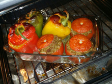 Poivrons farcis à la viande