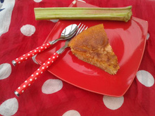Gâteau à la rhubarbe délicieux