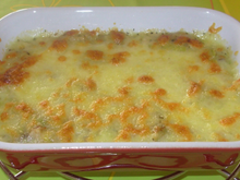 Gratin de poireaux à la mozzarella