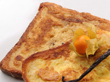 Pain perdu brioché à la vanille et cannelle