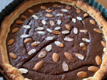 Tarte chocopoire amandine