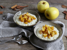 Risotto sucré aux pommes du Limousin AOP caramélisées