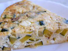Clafoutis courgettes-feta