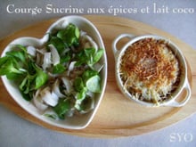 Gratin de Courge Sucrine aux épices et lait de coco, de Mamigoz