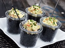 Verrines marines aux bâtonnets Saveur Coraya