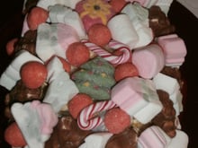 Bûche de Noël en bonbons
