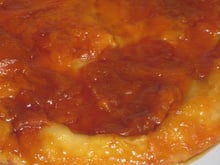Tarte tatin au melon et au miel de lavande
