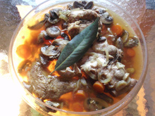 Lapin au Pinot gris d'Alsace ou zu Kobucha