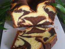 Cake marbré au chocolat maison