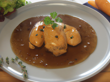 Civet de chapon au calvados