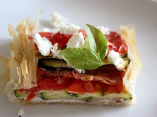 Tarte légère aux légumes d'été