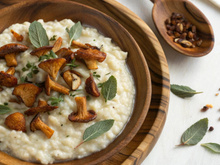 Risotto aux girolles maison