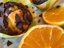 Muffins à l'orange et au chocolat