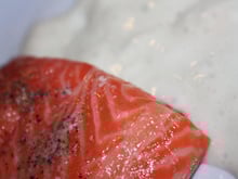 Truite et mayonnaise au yuzu sans œuf