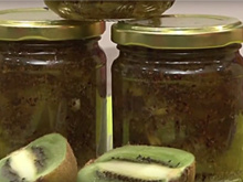 Confiture de kiwis au zeste de citron