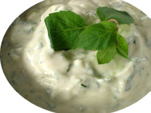 Sauce concombre et yaourt