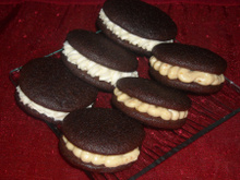 Whoopie pies à la vanille et beurre de cacahuète