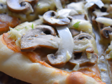 Pizza aux champignons
