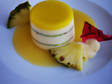 Panna Cotta exotique au coulis d'ananas