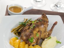 Perdrix rôties aux clémentines et Grand Marnier