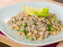 Salade de pois chiches et thon