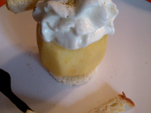 Pomme en coque à la crème d'Ambert