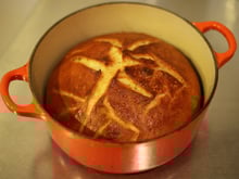 Pain cocotte sans pétrissage