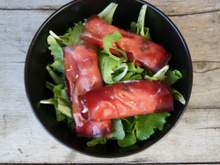 Salade avec brésaola et ricotta