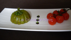 Flans de petits pois au Comté