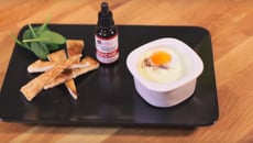 Œuf cocotte aux épinards et Comté, crème de muscade