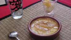 Gratin d'ananas aux amandes