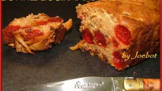 Cake aux cerises confites
