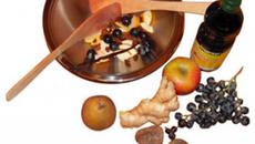 Wok de fruits d'automne au gingembre et à la vanille