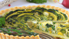Quiche aux légumes de printemps