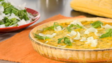 Tarte courgettes et chèvre frais à la Moutarde