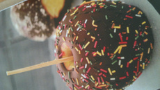 Pomme d'amour chocolat au caramel