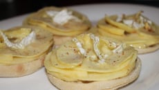 Tartine pomme et camembert