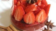 Gelée de fraises épicées et sa Panna Cotta