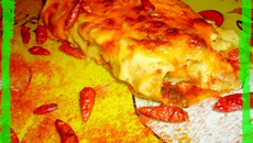 Canelloni au poivron et cheddar