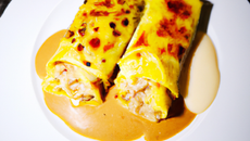 Nems de reblochon, sauce aigre-douce