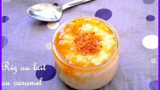 Riz au lait au caramel et au pralin