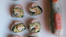 Maki de surimi et d'aiglefin fumé