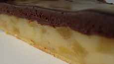 Tarte fondante poire et chocolat